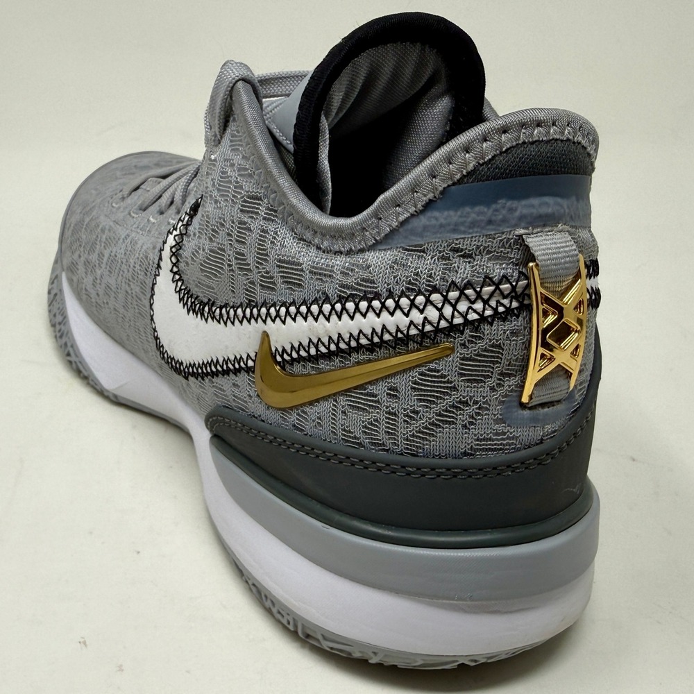 Nike LeBron NXXT Wolf Grey Metallic Gold Basketball Shoes DR8784-004 Men's 8 - Picture 4 of 16